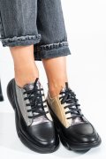 PANTOFI SPORT NEGRI PIELE NATURALA 2S7711608NP-HOR