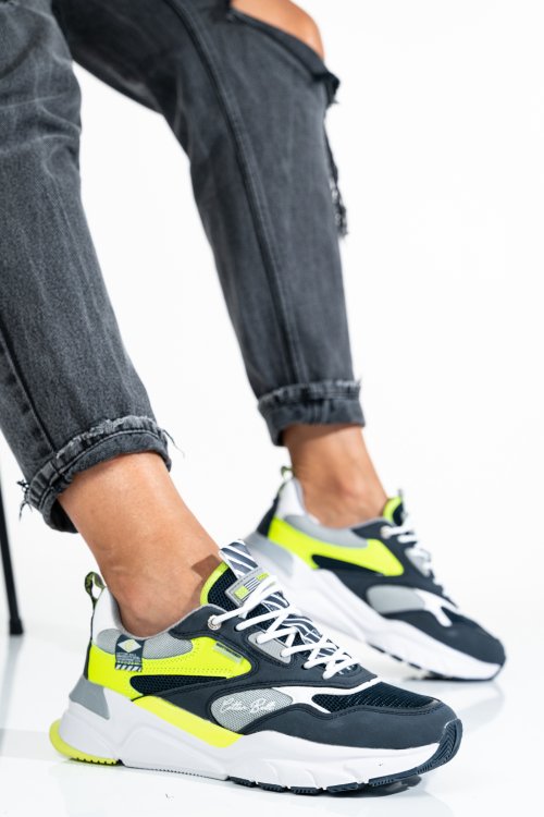 Cotton belt, pantofi sport navy green cbm217582