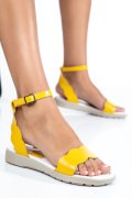SANDALE GALBEN PIELE NATURALA 5S7760