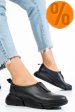 Pantofi sport femei piele naturala negri 2002l
