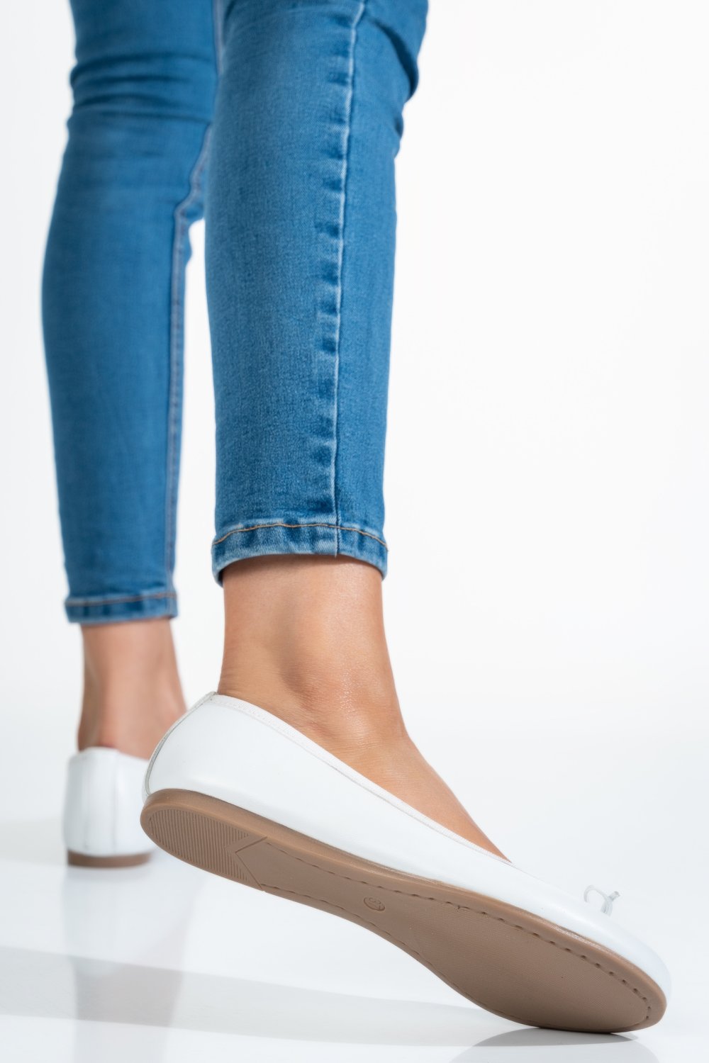 BALERINI ALBI PIELE NATURALA 2S775236
