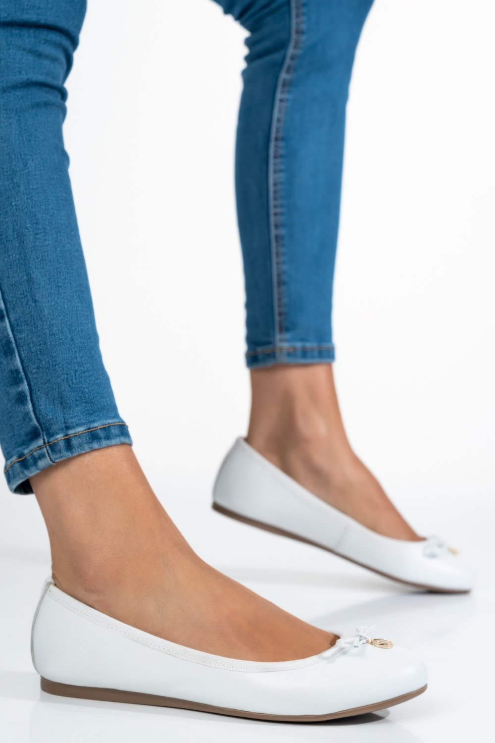 BALERINI ALBI PIELE NATURALA 2S775236