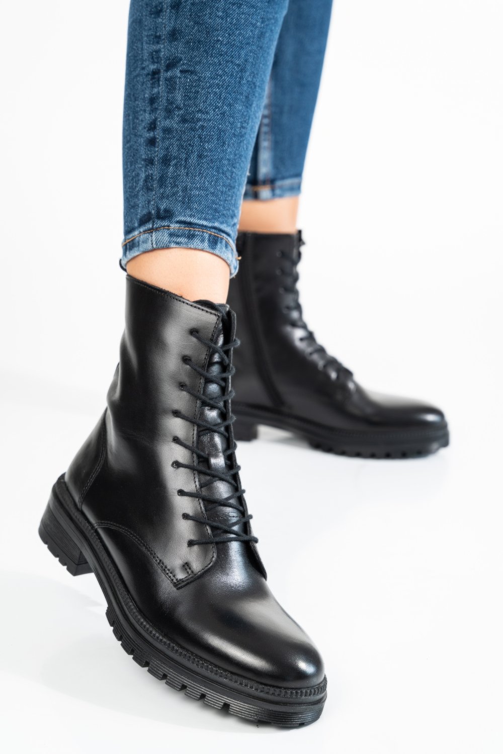 GHETE DAMA PIELE NATURALA NEGRE WS77H54H06