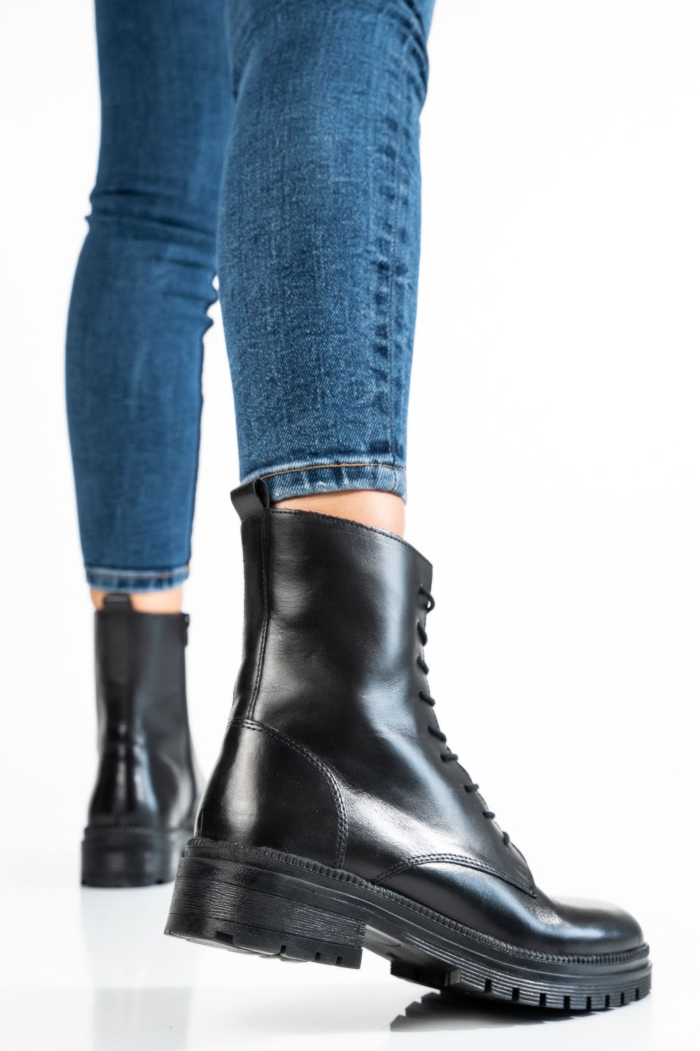 GHETE DAMA PIELE NATURALA NEGRE WS77H54H06