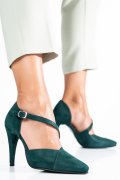 PANTOFI VERZI PIELE NATURALA INTOARSA 1S77801