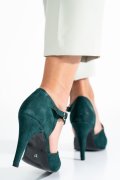 PANTOFI VERZI PIELE NATURALA INTOARSA 1S77801