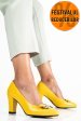 Pantofi femei piele naturala galbeni 1s77717