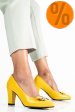 Pantofi femei piele naturala galbeni 1s77717