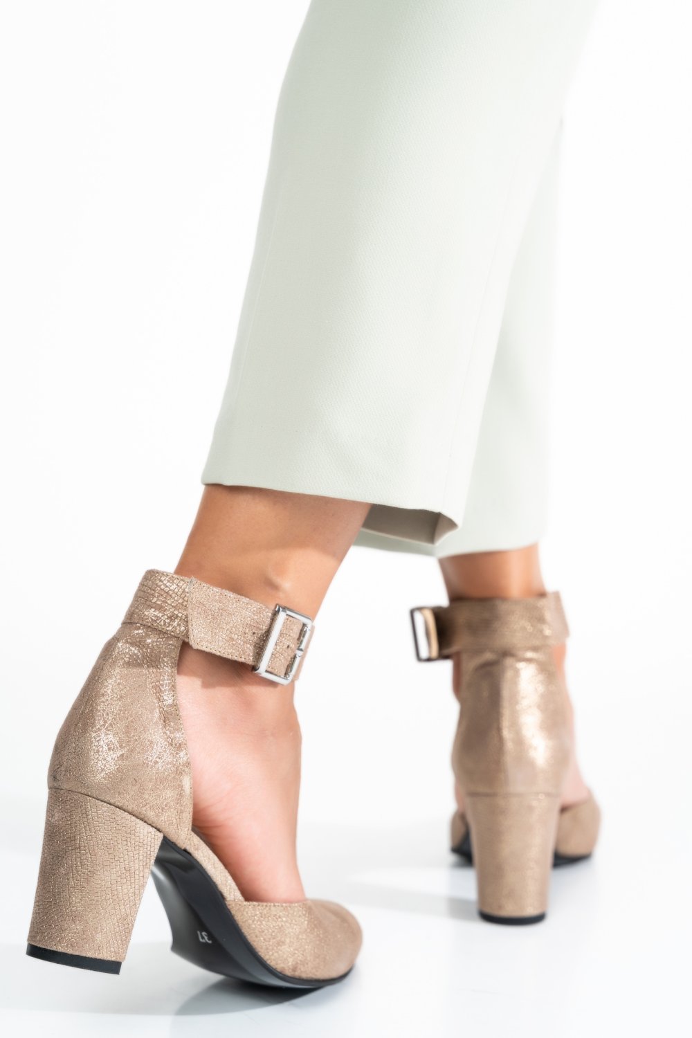 PANTOFI AURII SNK PIELE NATURALA 1S77799