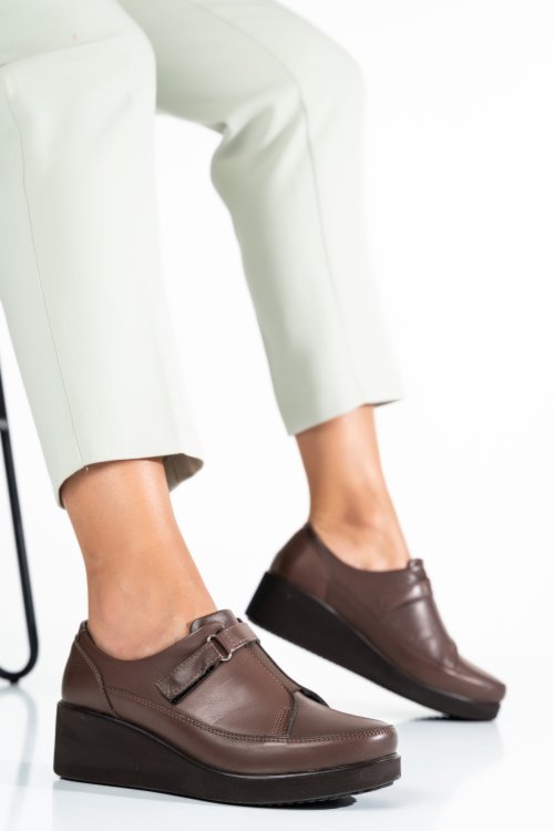Pantofi maro piele naturala 5s77008
