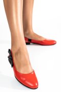 SANDALE ROSII PIELE NATURALA 6S7700
