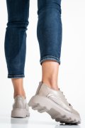 PANTOFI BEJ PIELE NATURALA 2S7722673NP