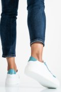 PANTOFI SPORT ALB BLEU PIELE NATURALA 3S77005