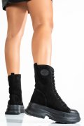 GHETE FEMEI PIELE NATURALA NEGRE 222861NBK
