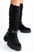 CIZME DAMA PIELE NATURALA INTOARSA NEGRE 222870SP