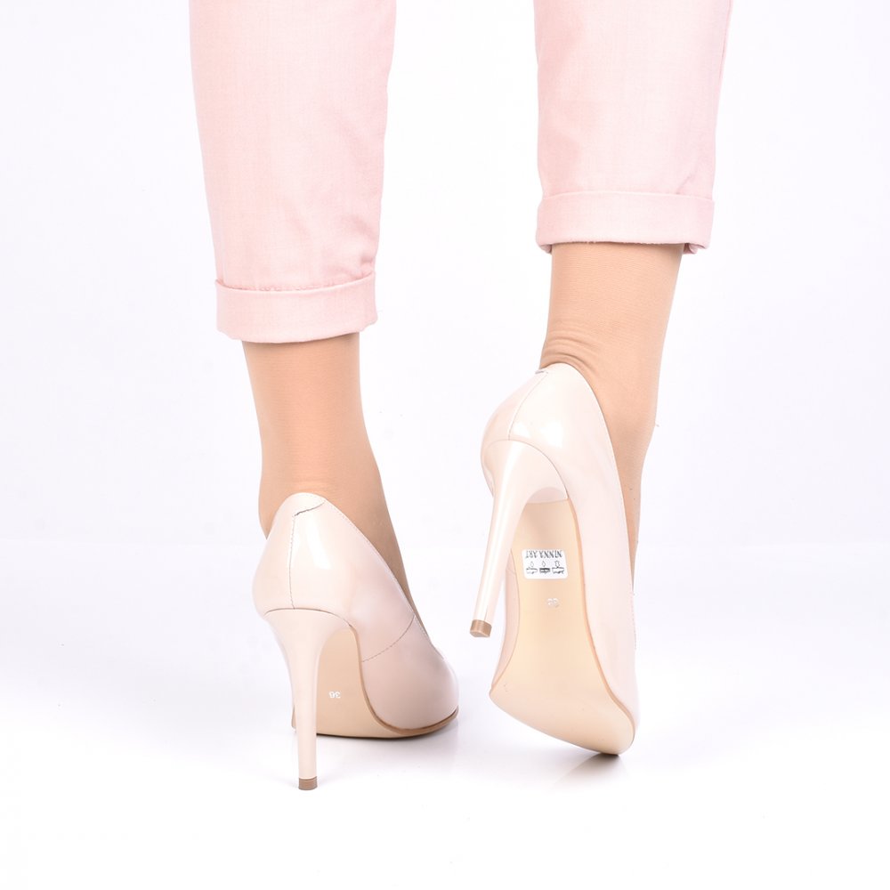 PANTOFI NUDE PIELE NATURALA LACUITA SHEILA