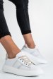 Pantofi sport alb bej piele naturala 2s77023