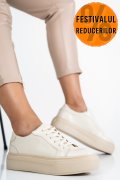 PANTOFI SPORT DAMA PIELE NATURALA BEJ 3S77001