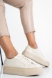 Pantofi sport dama piele naturala bej 3s77001