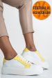 Pantofi sport femei piele naturala alb galben 3s77005b