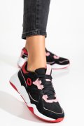 PUMA, PANTOFI SPORT BLACK PINK PIELE NATURALA INTOARSA 3S7752519