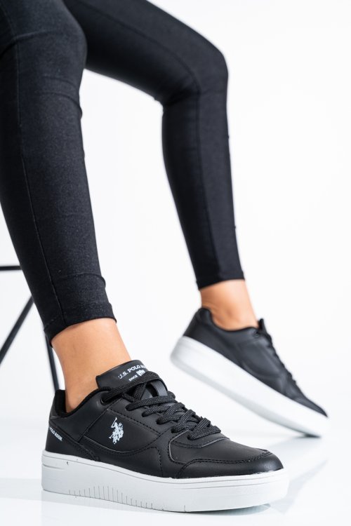 U.s. polo assn, pantofi sport black white lee-wmn