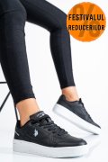 U.S. POLO ASSN, PANTOFI SPORT BLACK WHITE LEE-WMN