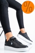 U.S. POLO ASSN, PANTOFI SPORT BLACK WHITE LEE-WMN