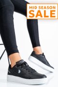 U.S. POLO ASSN, PANTOFI SPORT BLACK WHITE LEE-WMN