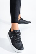 U.S. POLO ASSN, PANTOFI SPORT BLACK WHITE LEE-WMN