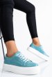 Pantofi sport dama piele naturala bleu 3s77001