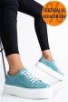 Pantofi sport dama piele naturala bleu 3s77001