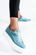 PANTOFI SPORT DAMA PIELE NATURALA BLEU 3S77001