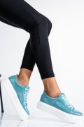 PANTOFI SPORT DAMA PIELE NATURALA BLEU 3S77001