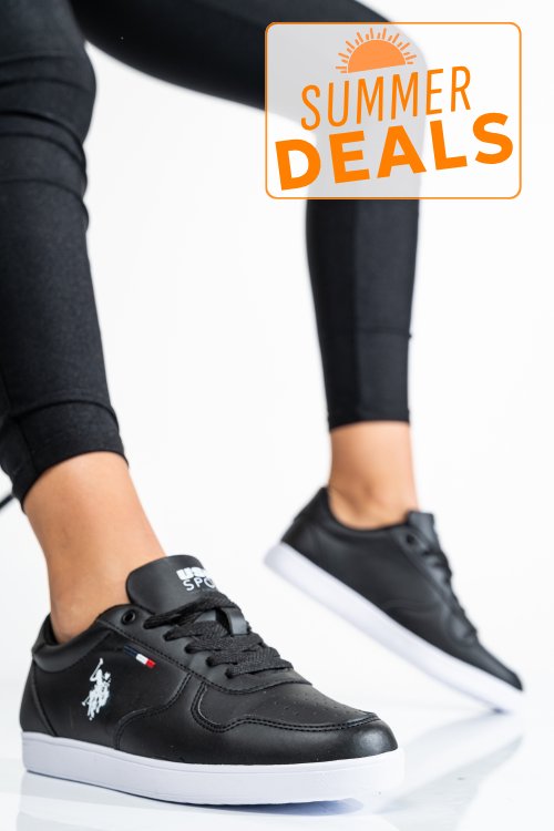 U.s. polo assn, pantofi sport black thunder