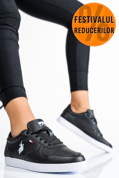 U.s. polo assn, pantofi sport black thunder