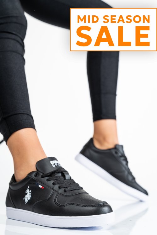 U.s. polo assn, pantofi sport black thunder