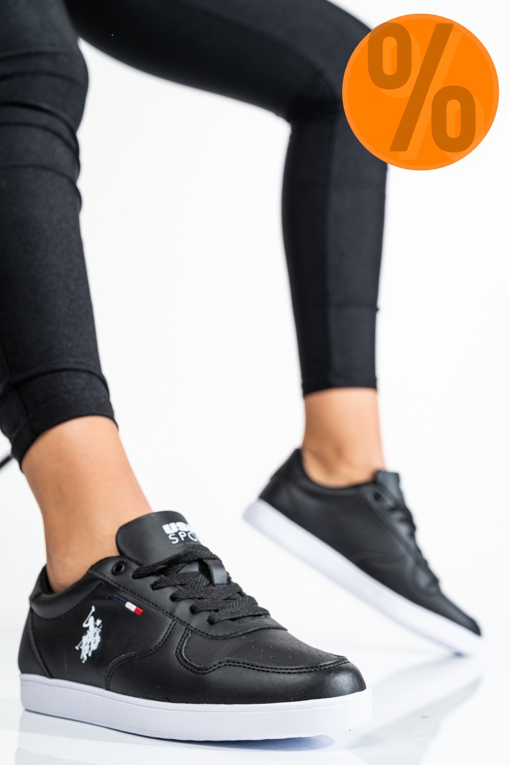 U.S. POLO ASSN, PANTOFI SPORT BLACK THUNDER