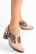 BOTINE DAMA PIELE NATURALA NUDE LEO 1S77515PA