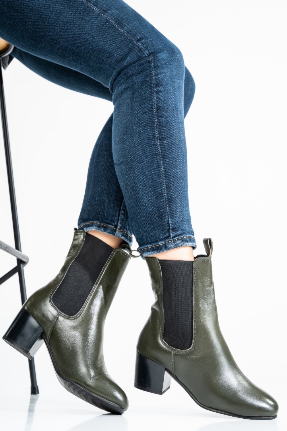 GHETE DAMA PIELE NATURALA OLIVE 8S77585