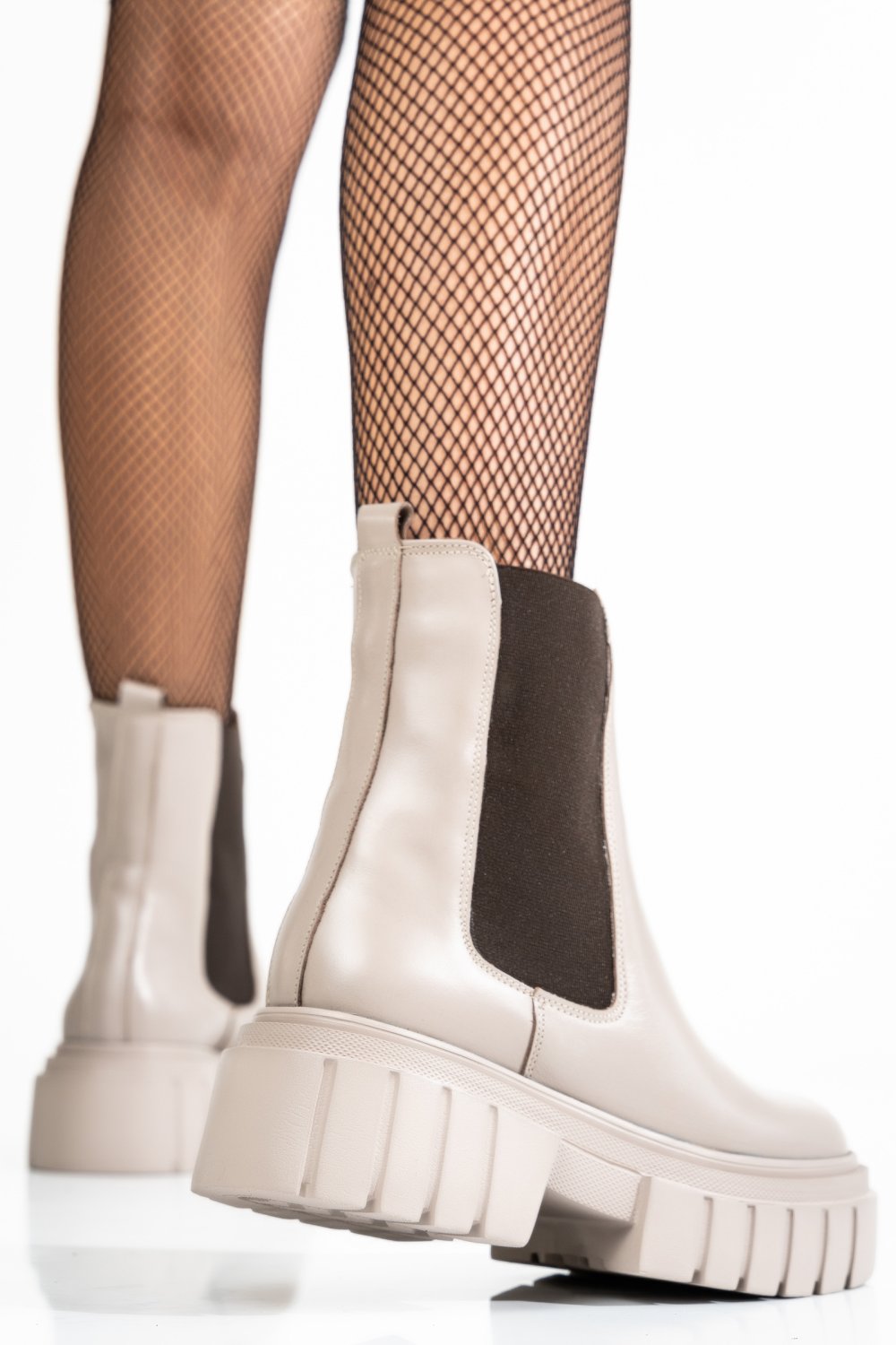 GHETE DAMA PIELE NATURALA  BEJ 2S7722869NP
