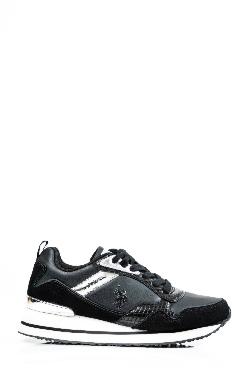 U.S. POLO ASSN, PANTOFI SPORT BLACK SILVER FEY003