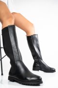 CIZME FEMEI PIELE NATURALA NEGRE 8S77636