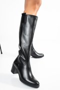 CIZME NEGRE PIELE NATURALA WS77B70H06