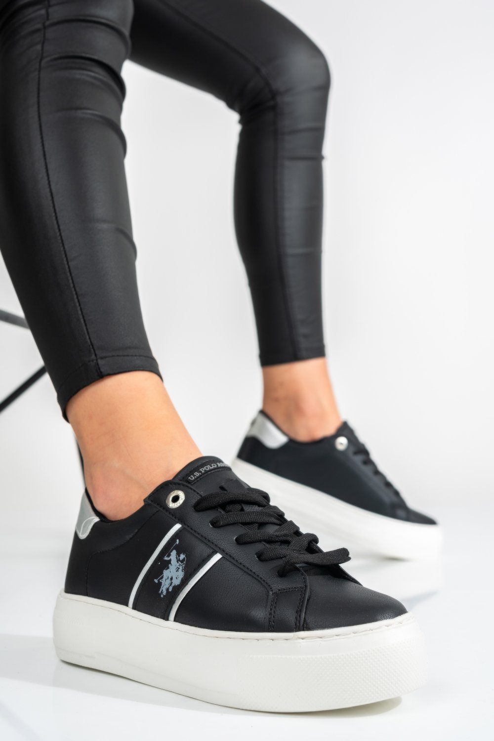 U.S. POLO ASSN, PANTOFI SPORT BLACK TAMOS