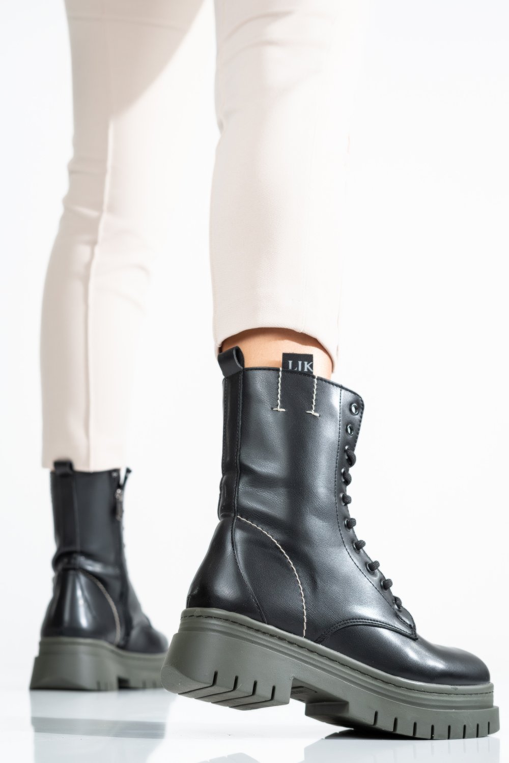 LUMBERJACK, GHETE FEMEI BLACK MOI-2PR