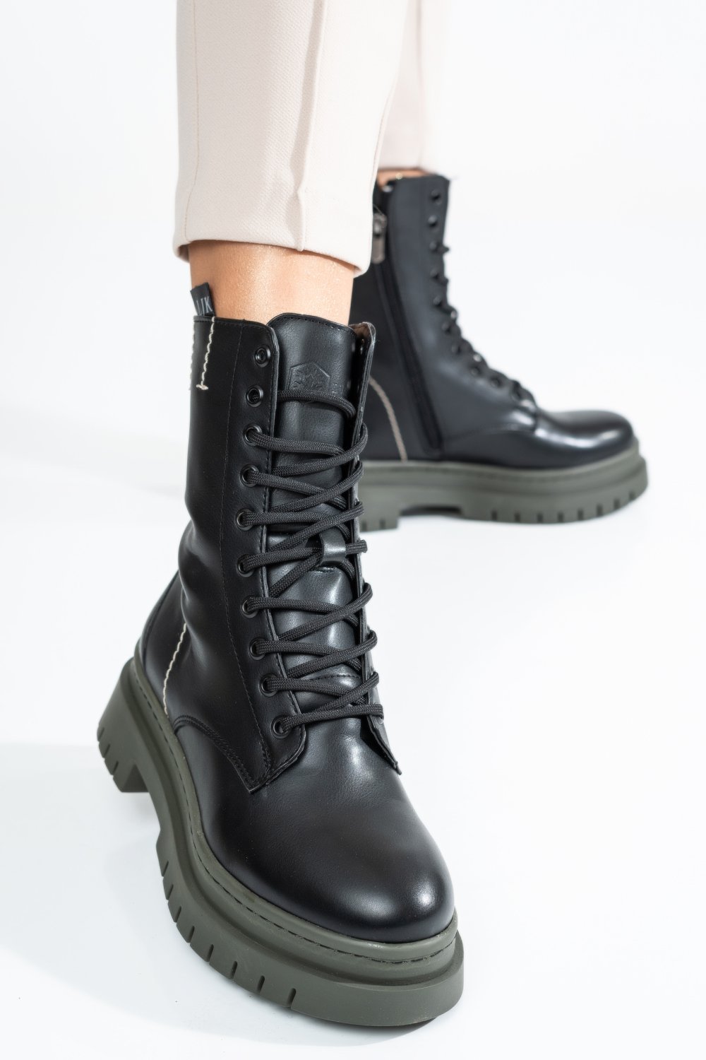 LUMBERJACK, GHETE FEMEI BLACK MOI-2PR