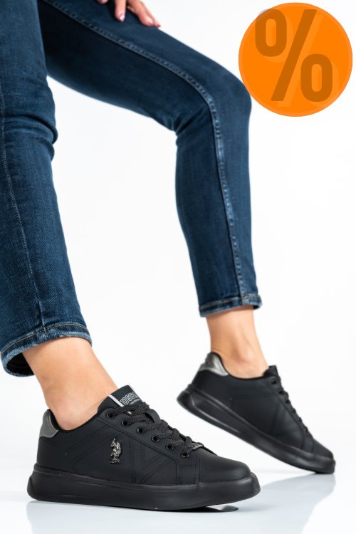 U.s. polo assn, pantofi sport black extra-1pr