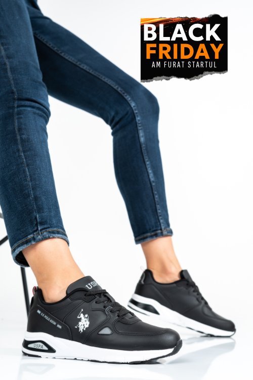 U.s. polo assn, pantofi sport black vance