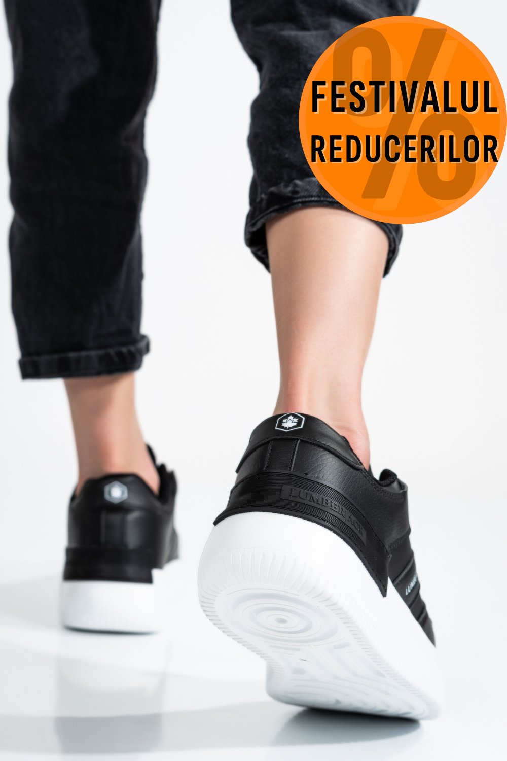 LUMBERJACK, PANTOFI SPORT BLACK FREYA